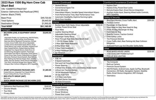 Delmonico Red Pearlcoat 2023 RAM 1500 Big Horn