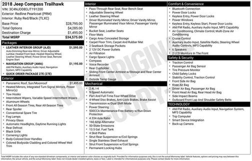 2018 Jeep Compass Trailhawk