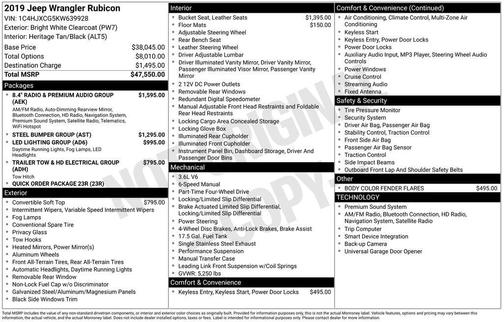 2019 Jeep Wrangler Rubicon