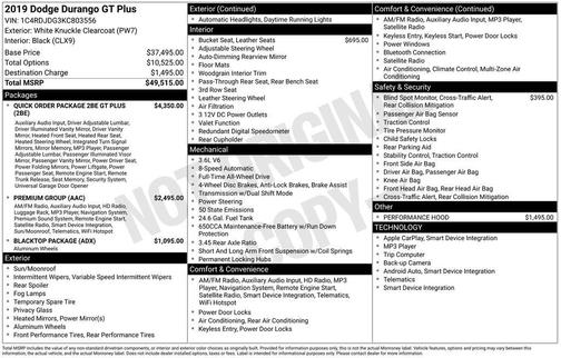 2019 Dodge Durango GT Plus