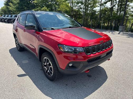 Red 2026 Jeep Compass Trailhawk