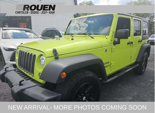Hypergreen Clearcoat 2017 Jeep Wrangler Unlimited Sport