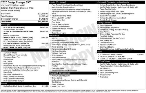 2020 Dodge Charger SXT