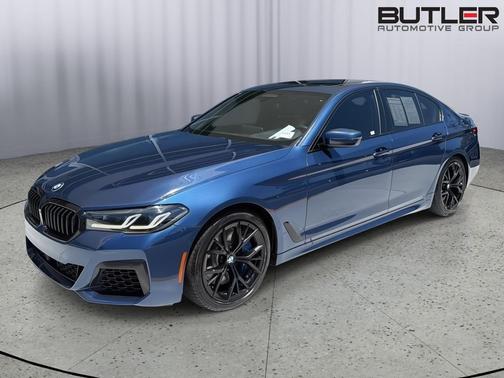 Phytonic Blue Metallic 2021 BMW M550 i Xdrive