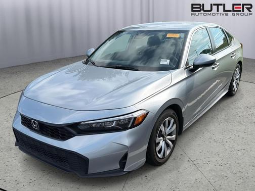 Solar Silver Metallic 2025 Honda Civic LX