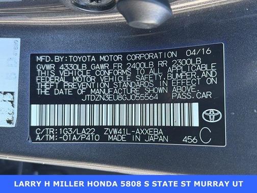 Magnetic Gray Metallic 2016 Toyota Prius v Four