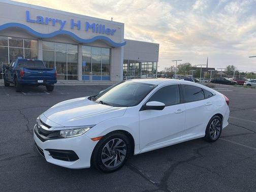 White 2018 Honda Civic EX