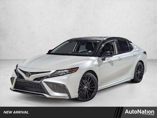 Midnight Black Metallic 2021 Toyota Camry XSE