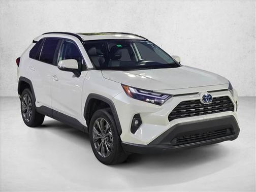 Blizzard Pearl 2022 Toyota RAV4 Hybrid XLE Premium