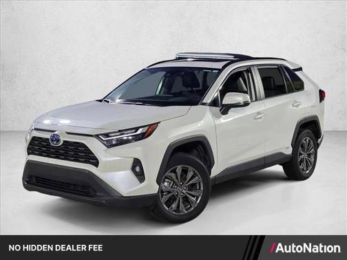 Blizzard Pearl 2022 Toyota RAV4 Hybrid XLE Premium