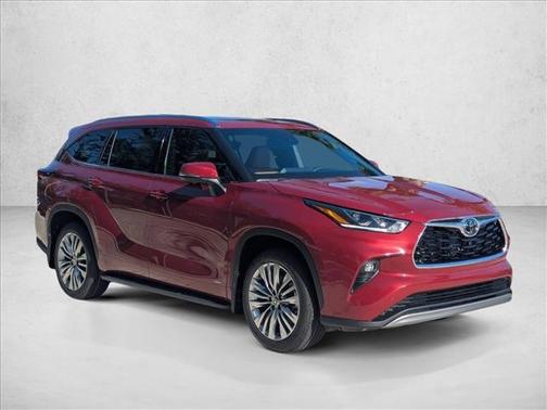 Ruby Flare Pearl 2026 Toyota Highlander Hybrid Platinum
