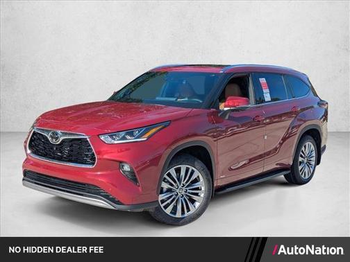 Ruby Flare Pearl 2026 Toyota Highlander Hybrid Platinum