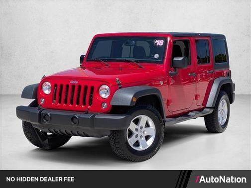 Firecracker Red Clearcoat 2018 Jeep Wrangler JK Unlimited Sport