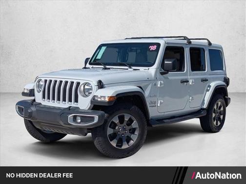 Bright White Clearcoat 2018 Jeep Wrangler Unlimited Sahara