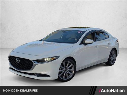Snowflake White Pearl Mica 2021 Mazda Mazda3 FWD w/Premium Package