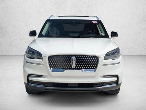 Pristine White Metallic Tri-Coat 2022 Lincoln Aviator Reserve