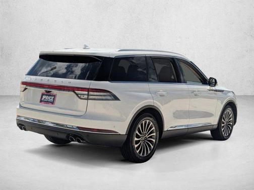 Pristine White Metallic Tri-Coat 2022 Lincoln Aviator Reserve
