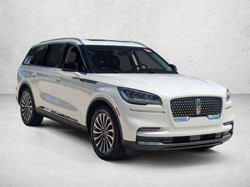 Pristine White Metallic Tri-Coat 2022 Lincoln Aviator Reserve