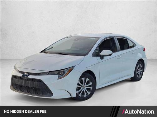 White 2022 Toyota Corolla Hybrid LE