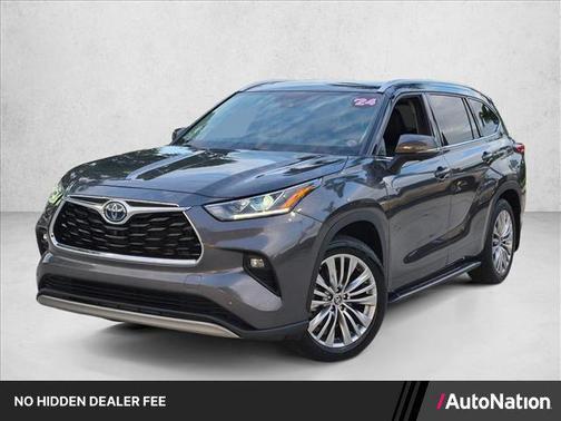 Magnetic Gray Metallic 2024 Toyota Highlander Hybrid Platinum