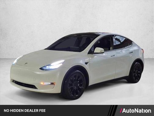 Pearl White Multi-Coat 2021 Tesla Model Y Long Range Dual Motor All-Wheel Drive