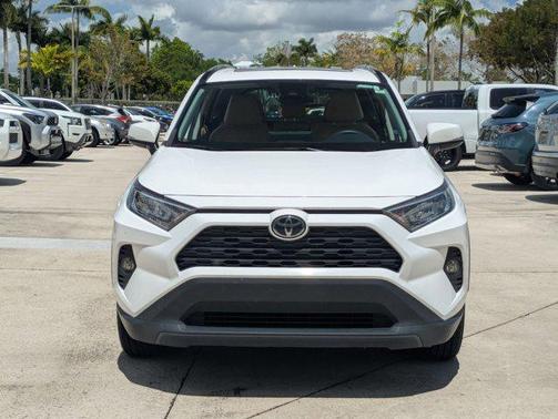 Super White 2021 Toyota RAV4 XLE