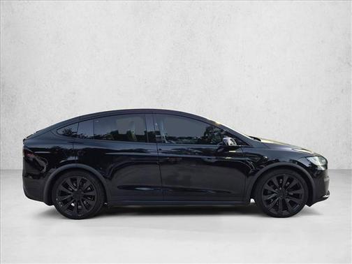 Solid Black 2022 Tesla Model X Plaid Tri Motor All-Wheel Drive