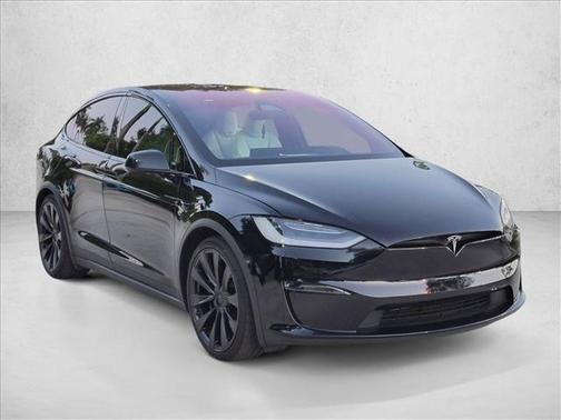 Solid Black 2022 Tesla Model X Plaid Tri Motor All-Wheel Drive