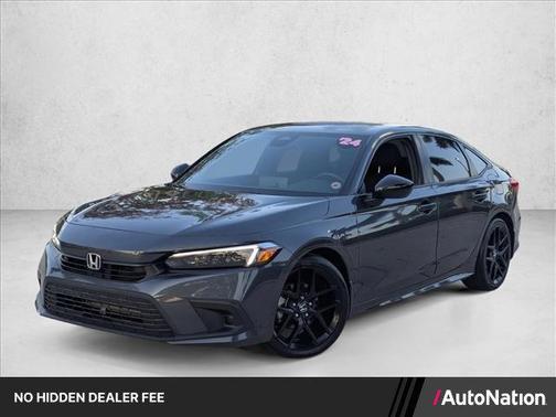 Meteorite Gray Metallic 2024 Honda Civic Sport