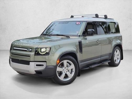 Pangea Green Metallic 2021 Land Rover Defender 110 SE