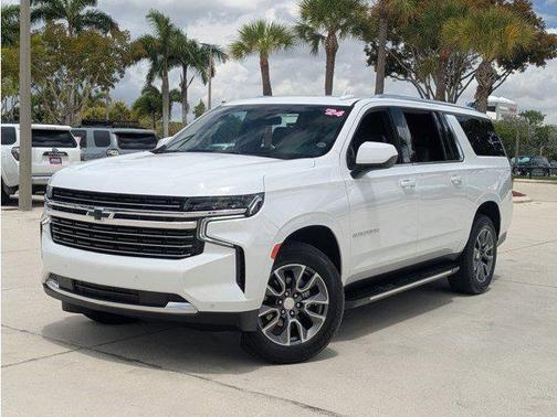 Summit White 2024 Chevrolet Suburban LT