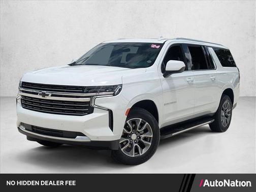Summit White 2024 Chevrolet Suburban LT