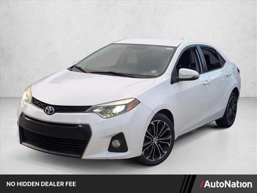 Super White 2016 Toyota Corolla S Plus
