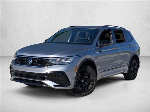 Platinum Gray Metallic 2024 Volkswagen Tiguan 2.0T SE R-Line Black