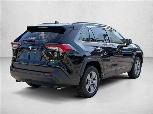 Midnight Black Metallic 2025 Toyota RAV4 Hybrid LE