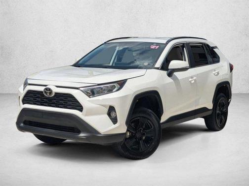 Super White 2021 Toyota RAV4 XLE