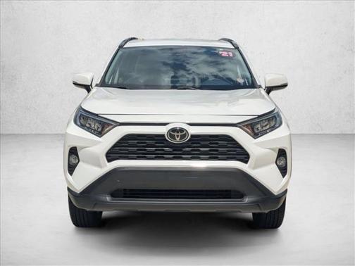 Super White 2021 Toyota RAV4 XLE