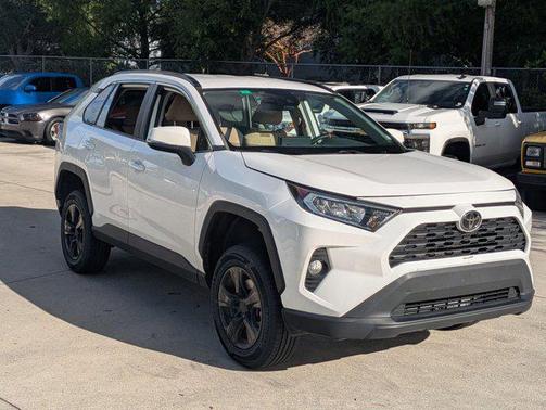 Super White 2021 Toyota RAV4 XLE