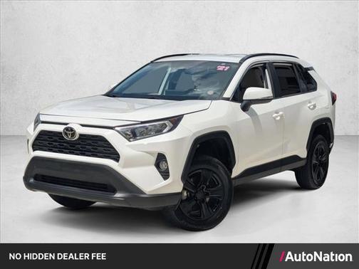Super White 2021 Toyota RAV4 XLE
