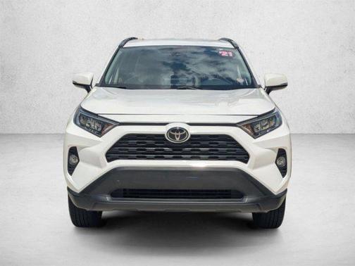 Super White 2021 Toyota RAV4 XLE