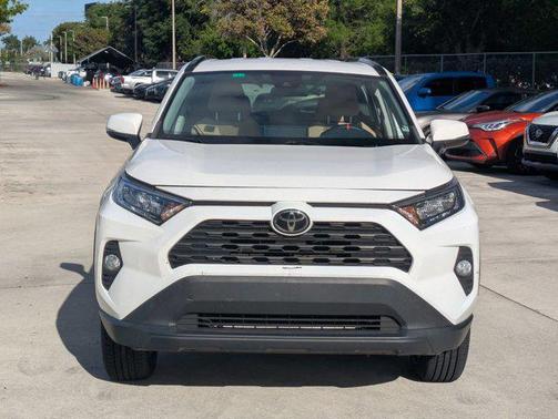 Super White 2021 Toyota RAV4 XLE