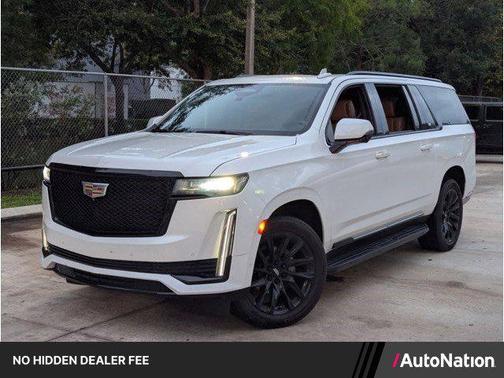 Crystal White Tricoat 2021 Cadillac Escalade ESV Sport