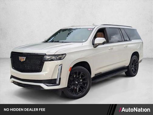 Crystal White Tricoat 2021 Cadillac Escalade ESV Sport