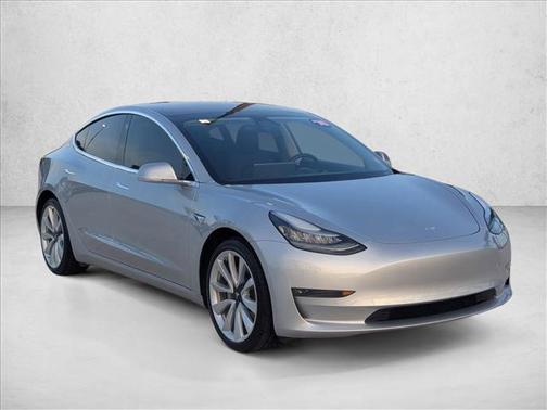 Silver 2018 Tesla Model 3 Long Range