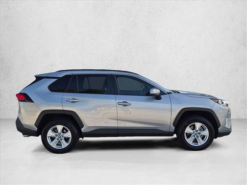 Silver/Gray 2021 Toyota RAV4 Hybrid XLE