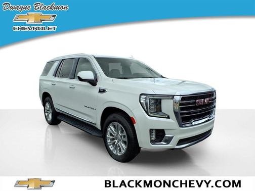 White Frost Tri-Coat 2023 GMC Yukon SLT