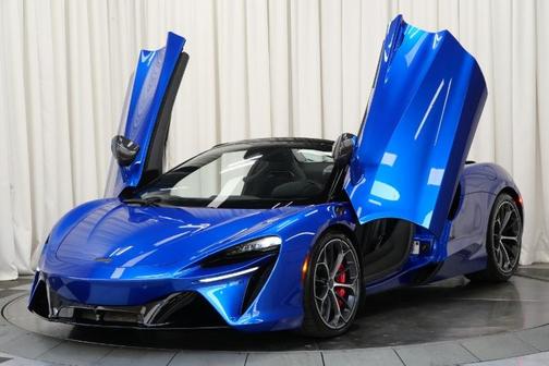 Aurora Blue 2025 McLaren Artura SPIDER-LOW MILES EXTERIOR UPGRADE SPORTS EXHAUST