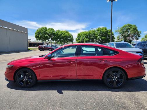 Radiant Red Metallic 2025 Honda Accord Hybrid Sport-L