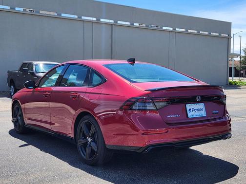 Radiant Red Metallic 2025 Honda Accord Hybrid Sport-L