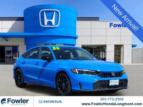 Blue Lagoon Pearl 2025 Honda Civic Sport